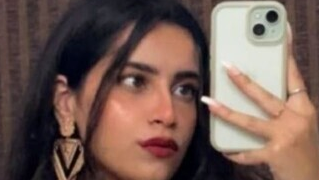 Extremely Hot Big Booby Babe Showing Her Sexy Ass, Rubbing Shaved Meaty Pussy, Pressing Boobs